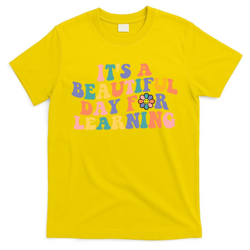 It's A Beautiful Day For Learning Back To School Retro T-Shirt