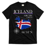 Iceland  Arctic Circle  Polar North Island Icelandic Flag T-Shirt