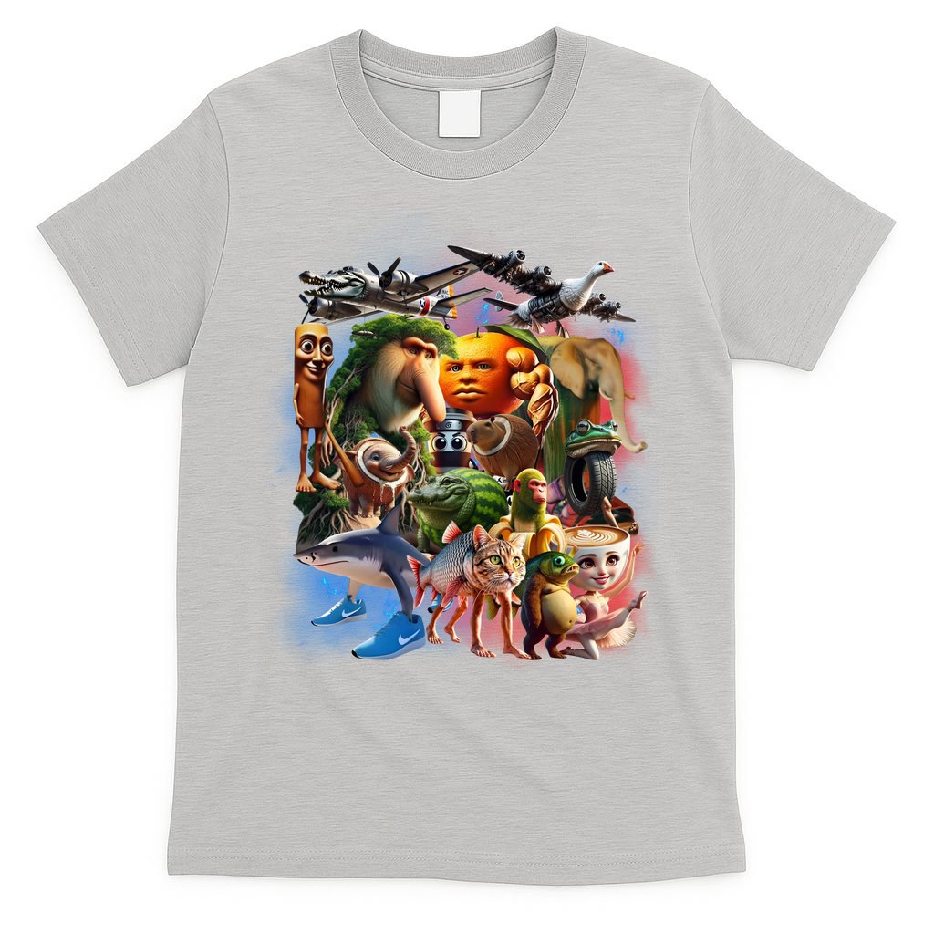 Italian-Brainrot AI Generated Animals Gen Z T-Shirt
