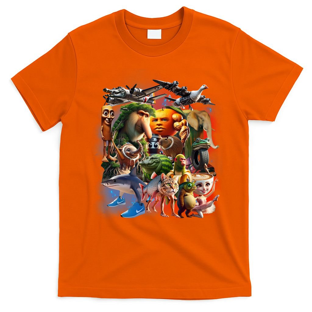 Italian-Brainrot AI Generated Animals Gen Z T-Shirt