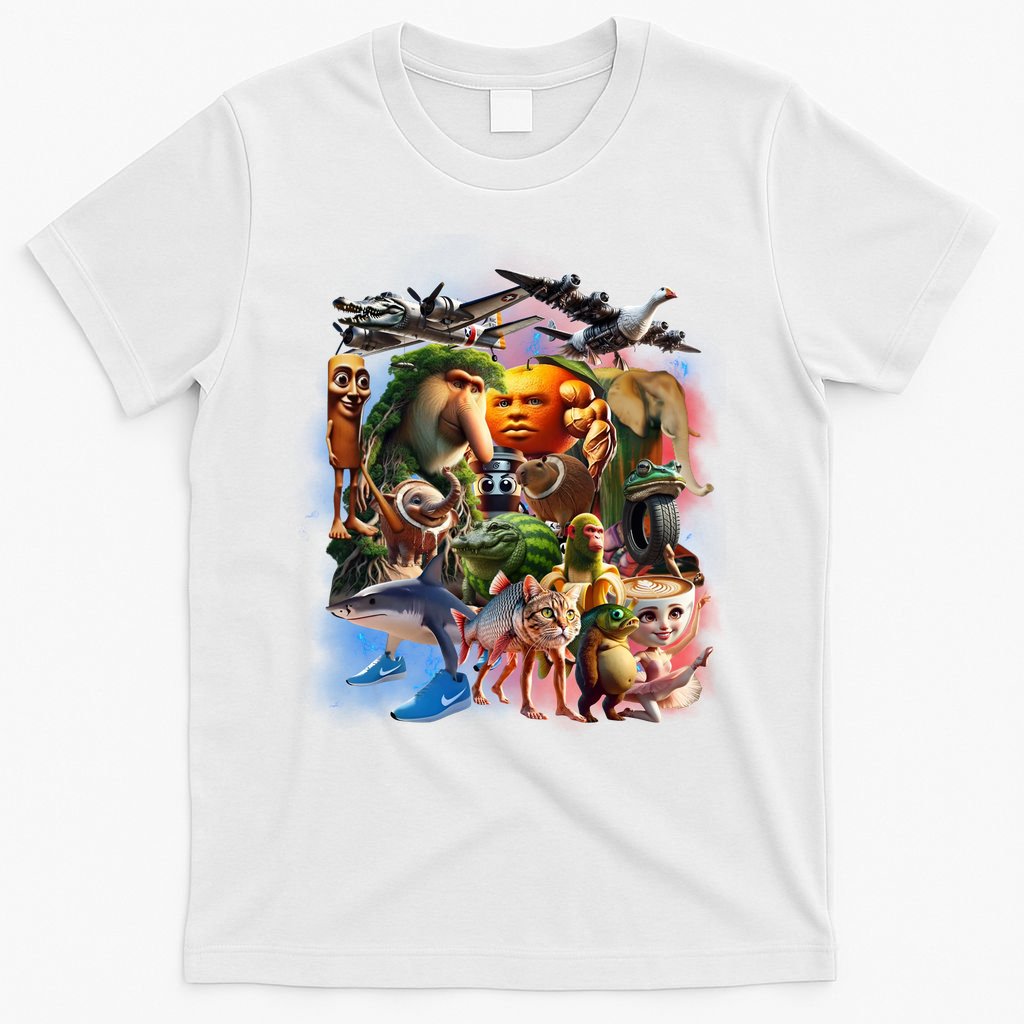 Italian-Brainrot AI Generated Animals Gen Z T-Shirt