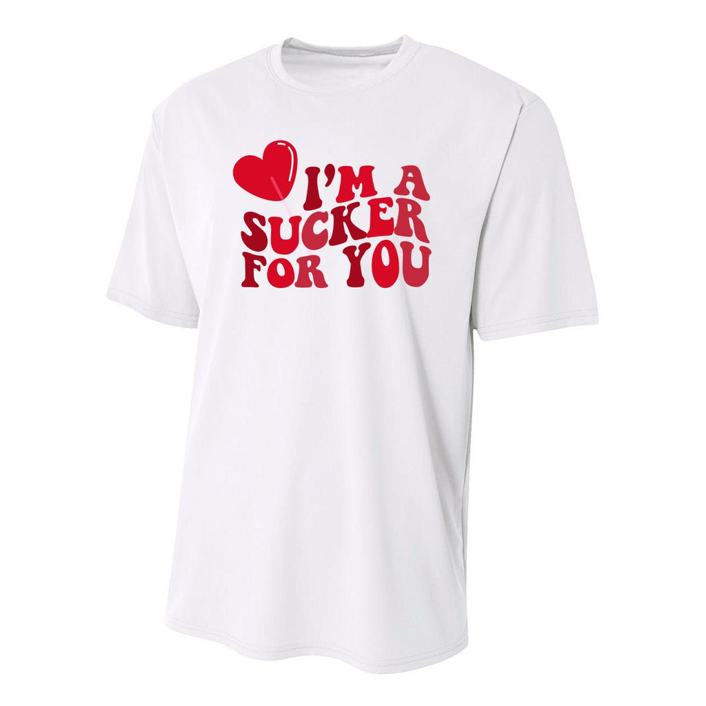 Im A Sucker For You Valentines Day Gift Retro Youth Performance Sprint T-Shirt