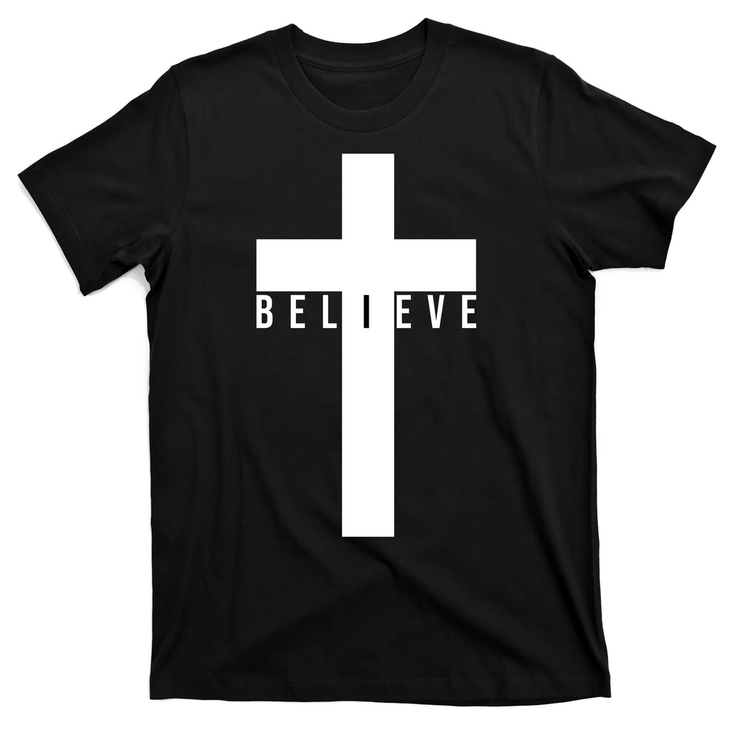 I Believe Faith Christian Cross T-Shirt