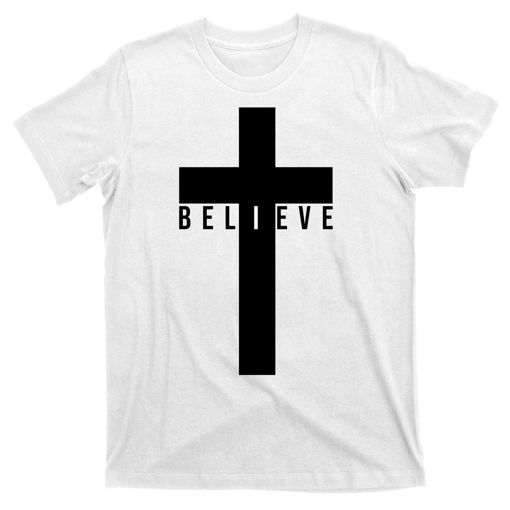I Believe Faith Christian Cross T-Shirt