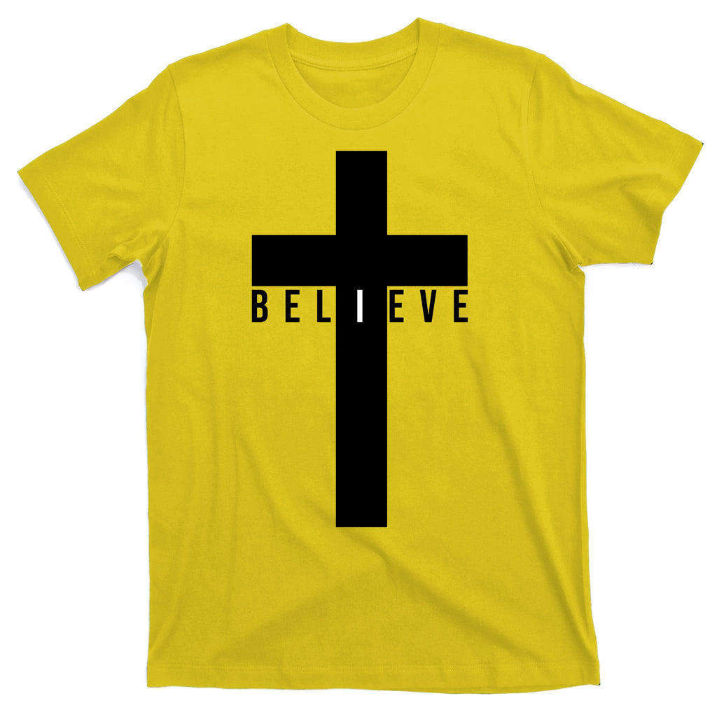 I Believe Faith Christian Cross T-Shirt