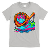 Ice Cream Drip Baseball Stuff Baseball Dripping For T-Shirt