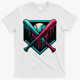 Ice Cream Dripping Baseball Home Plate Drip Respect The T-Shirt
