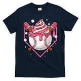 Ice Cream Drip Baseball Stuff Stuff Baseball T-Shirt