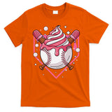 Ice Cream Drip Baseball Stuff Stuff Baseball T-Shirt
