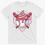 Ice Cream Drip Baseball Stuff Stuff Baseball T-Shirt
