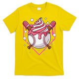 Ice Cream Drip Baseball Stuff Stuff Baseball T-Shirt