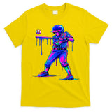 Ice Cream Drip Baseball Melting Bat Player T-Shirt