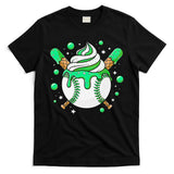 Ice Cream Drip Baseball Stuff Stuff Baseball T-Shirt
