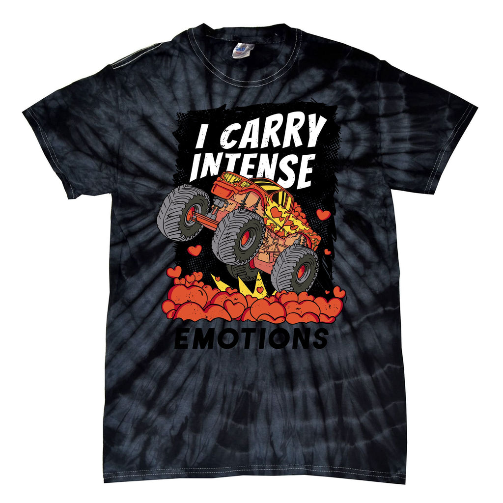 I Carry Intense Emotions Trucker Tie-Dye T-Shirt