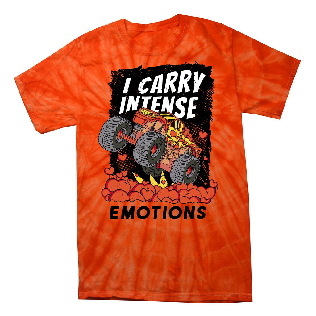 I Carry Intense Emotions Trucker Tie-Dye T-Shirt