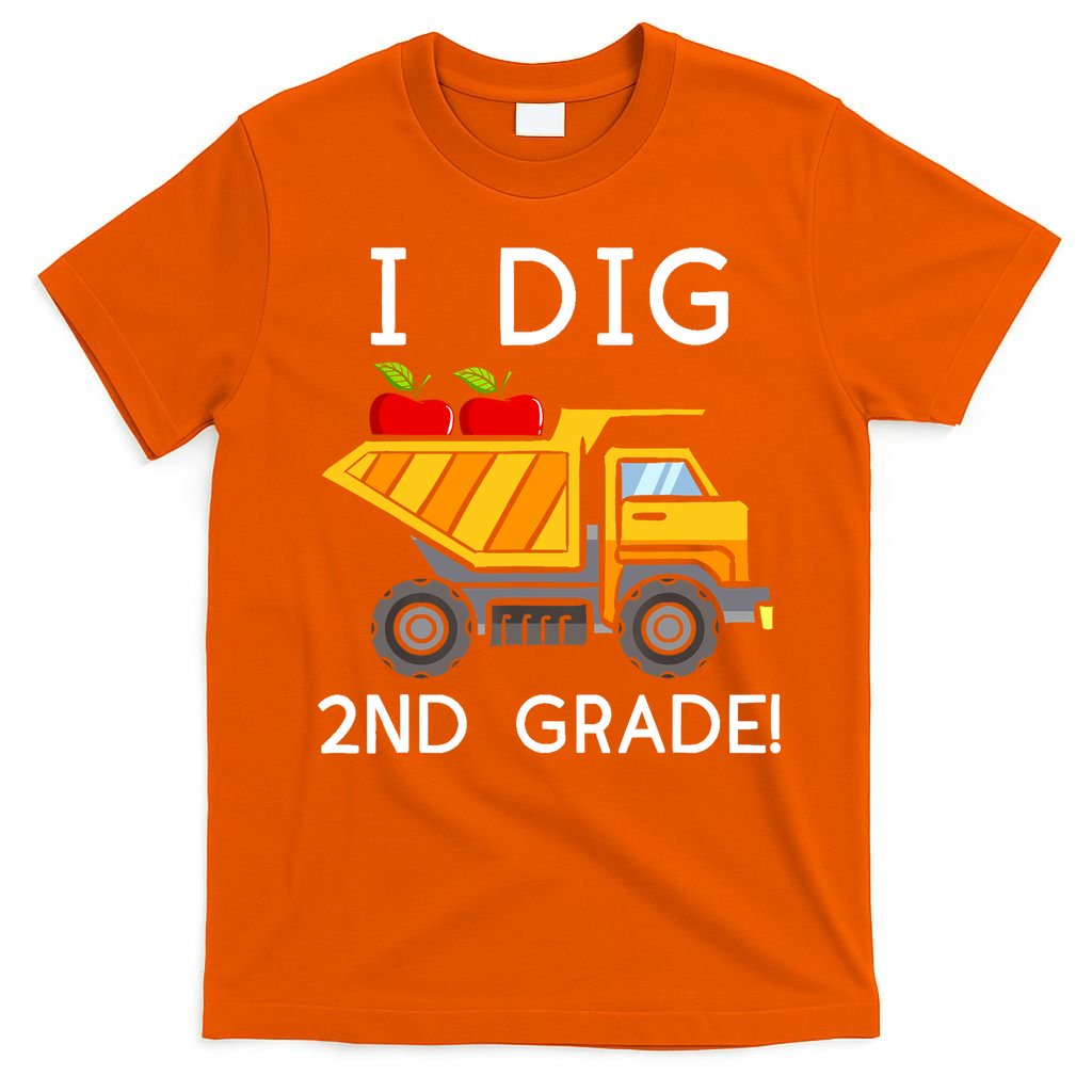 I Dig 2nd Grade Student Teacher Construction Back To School T-Shirt