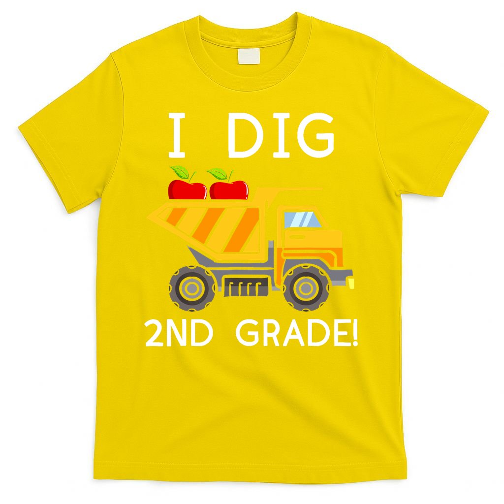 I Dig 2nd Grade Student Teacher Construction Back To School T-Shirt