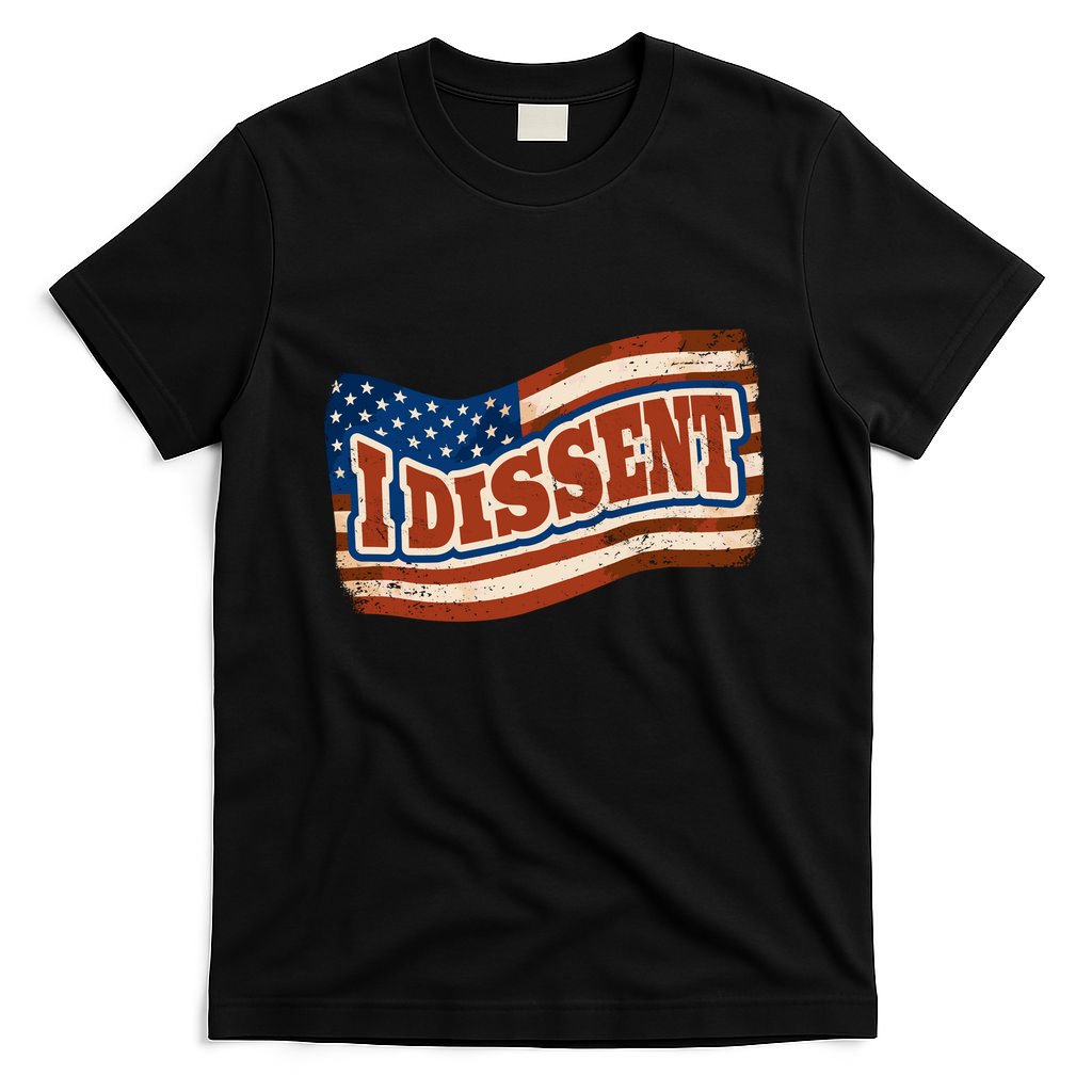 I Dissent USA Flag Vintage T-Shirt