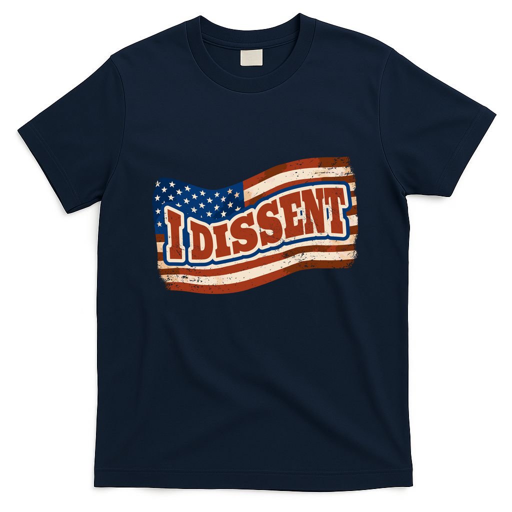 I Dissent USA Flag Vintage T-Shirt