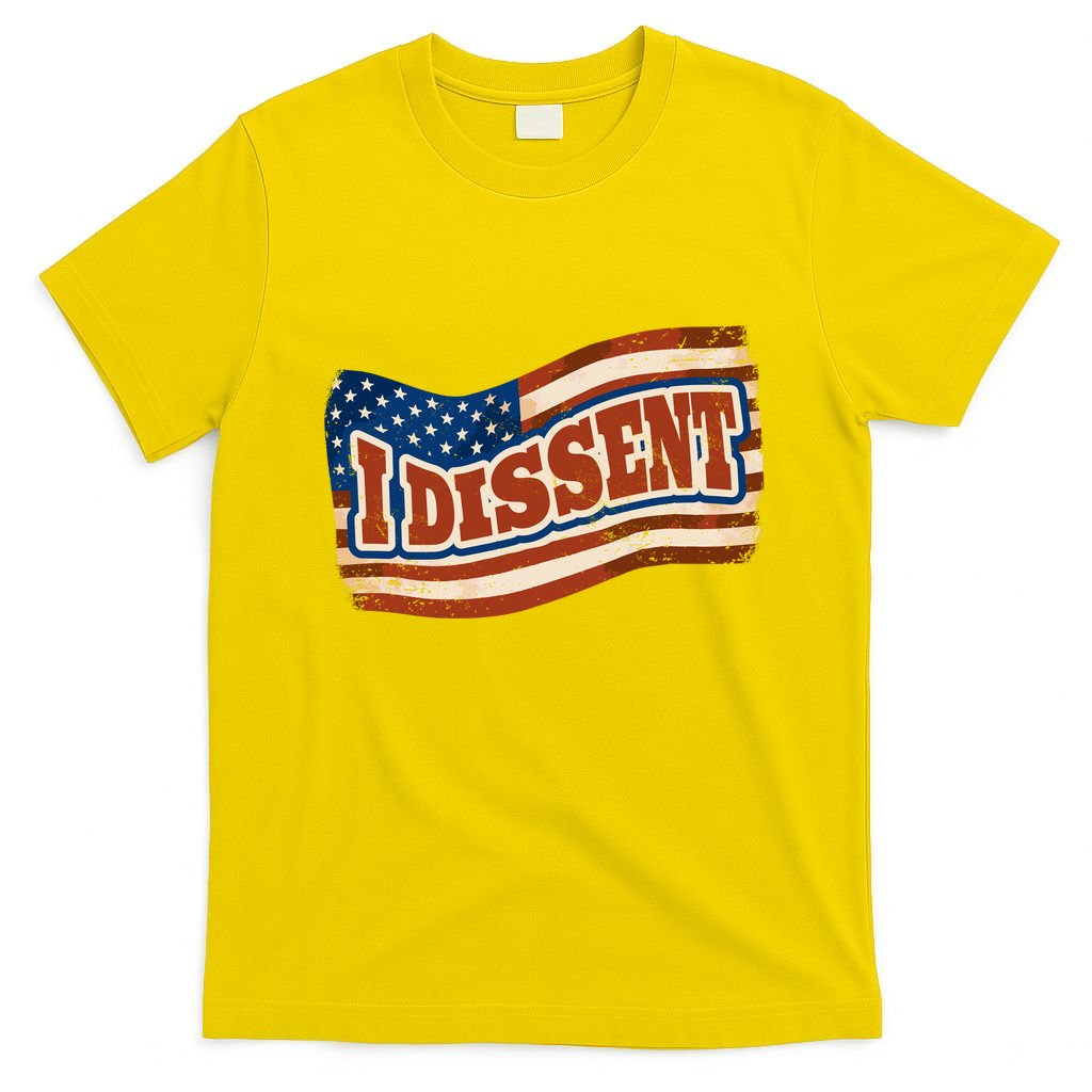 I Dissent USA Flag Vintage T-Shirt