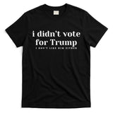 I Didn’T Vote Trump Anti Trump Travel Americans Abroad T-Shirt