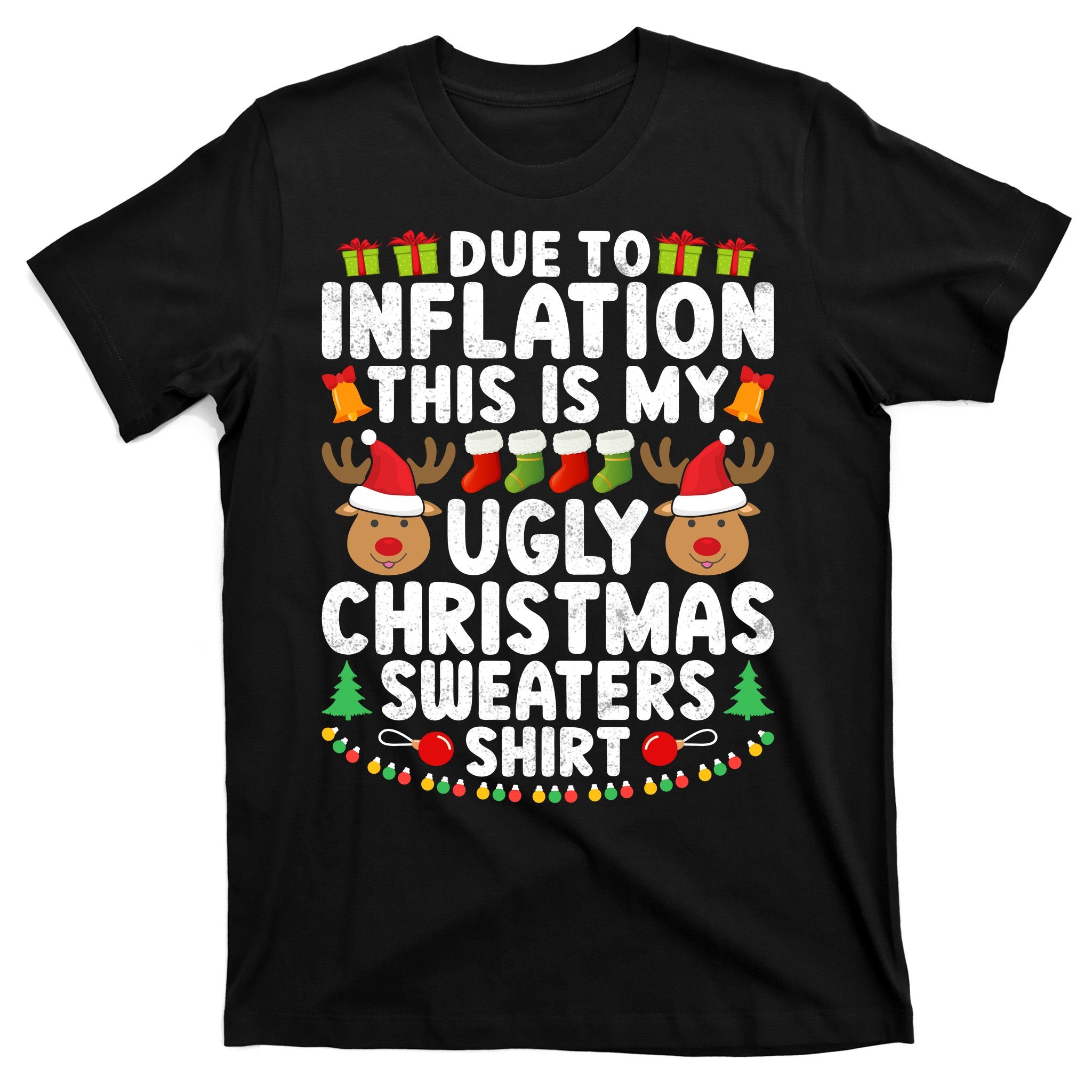 Inflation Fun Ugly Christmas Sweater T-Shirt