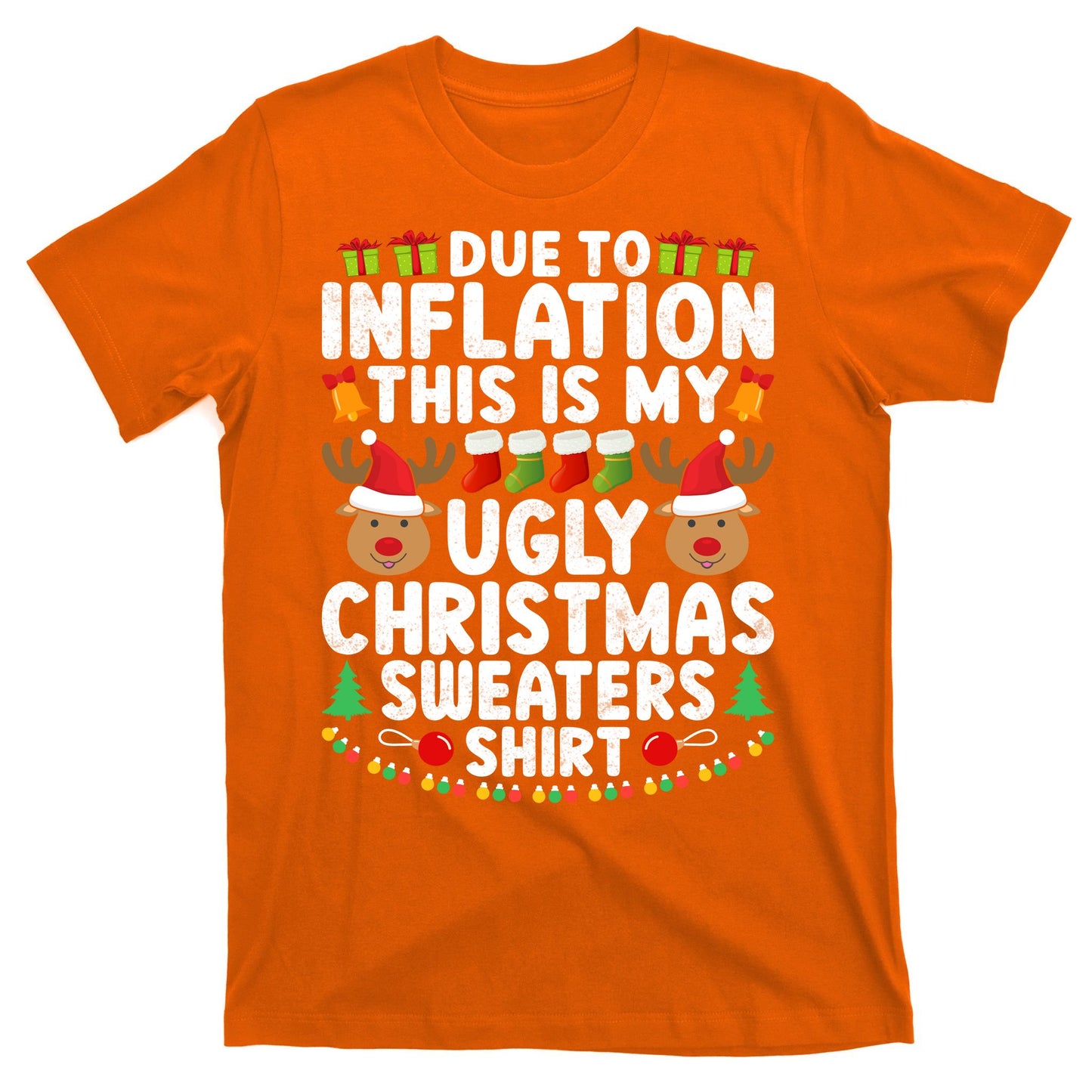 Inflation Fun Ugly Christmas Sweater T-Shirt