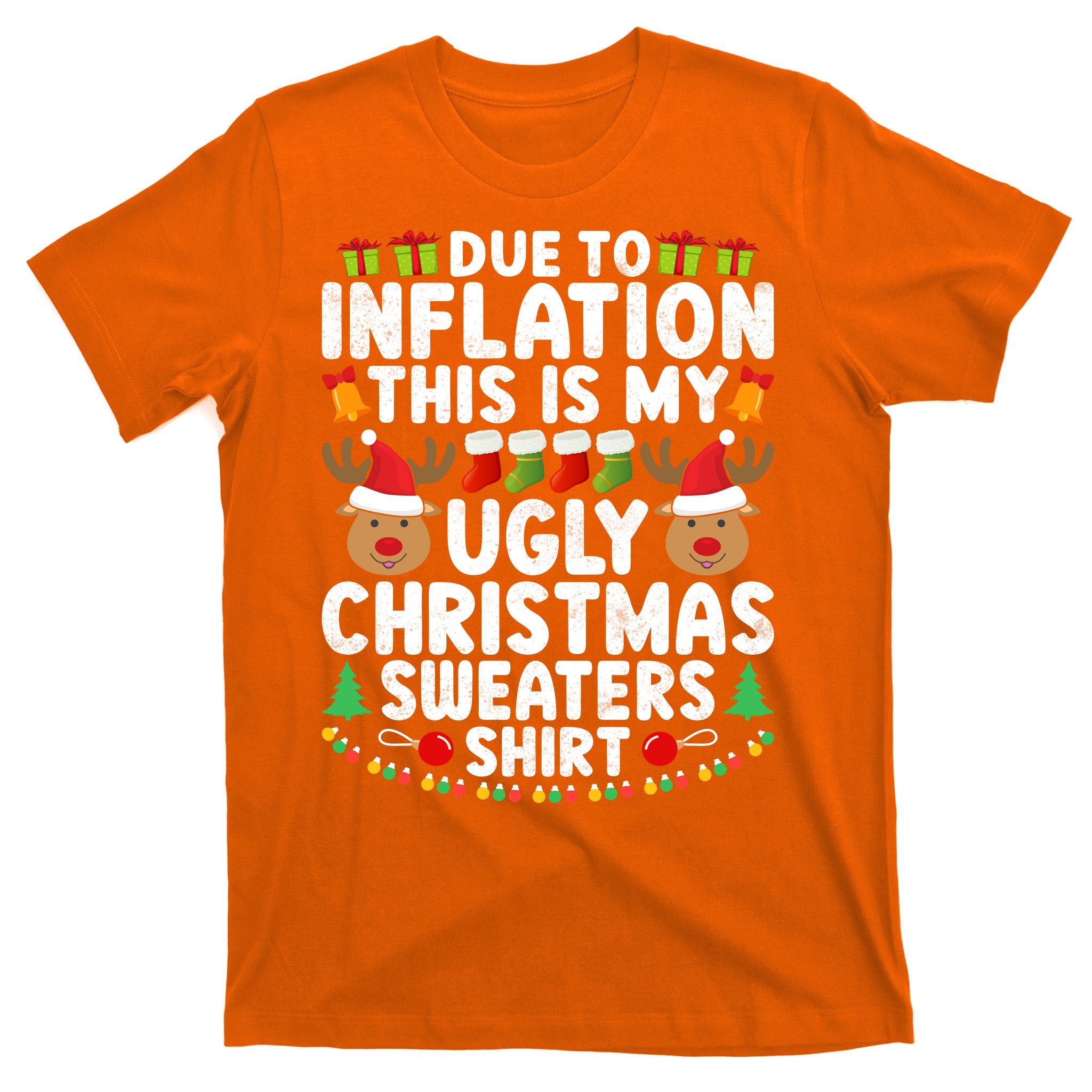 Inflation Fun Ugly Christmas Sweater T-Shirt
