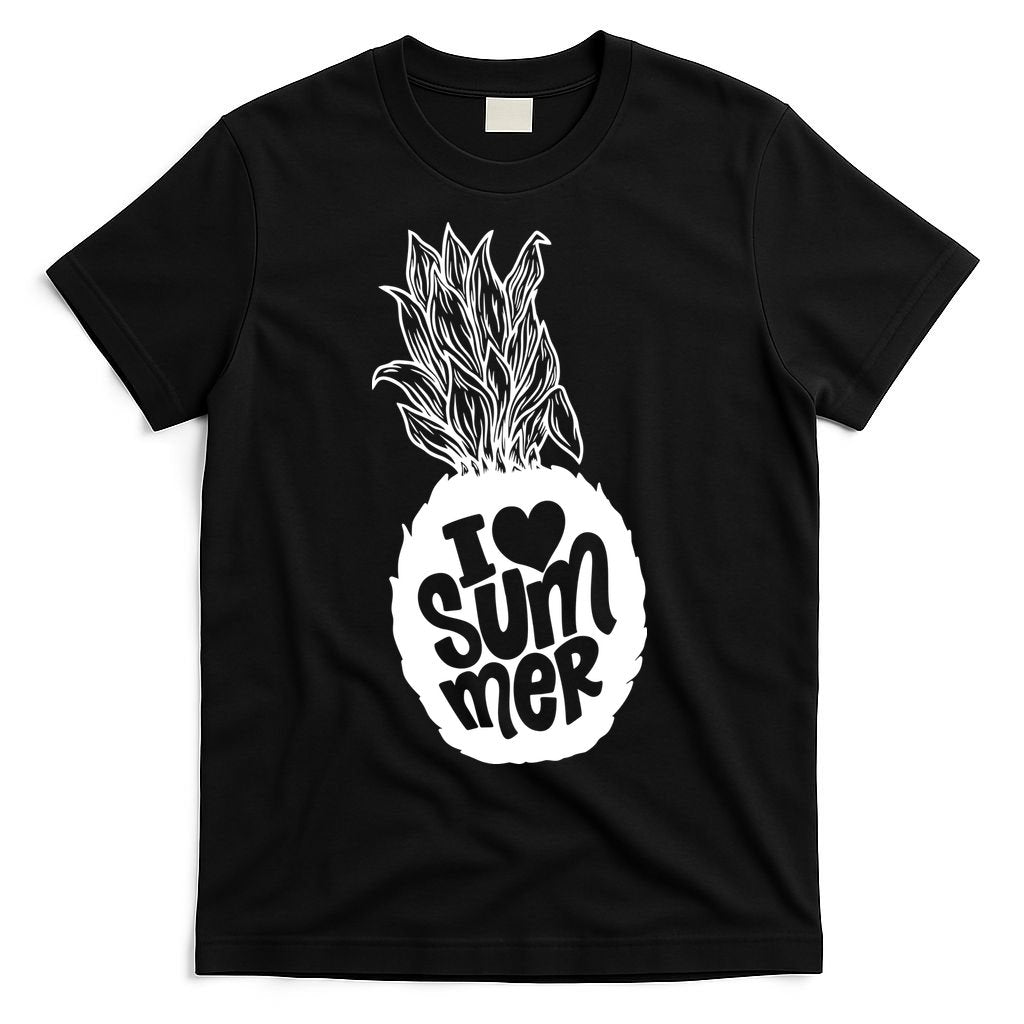 I Heart (Love) Summer Pineapple T-Shirt