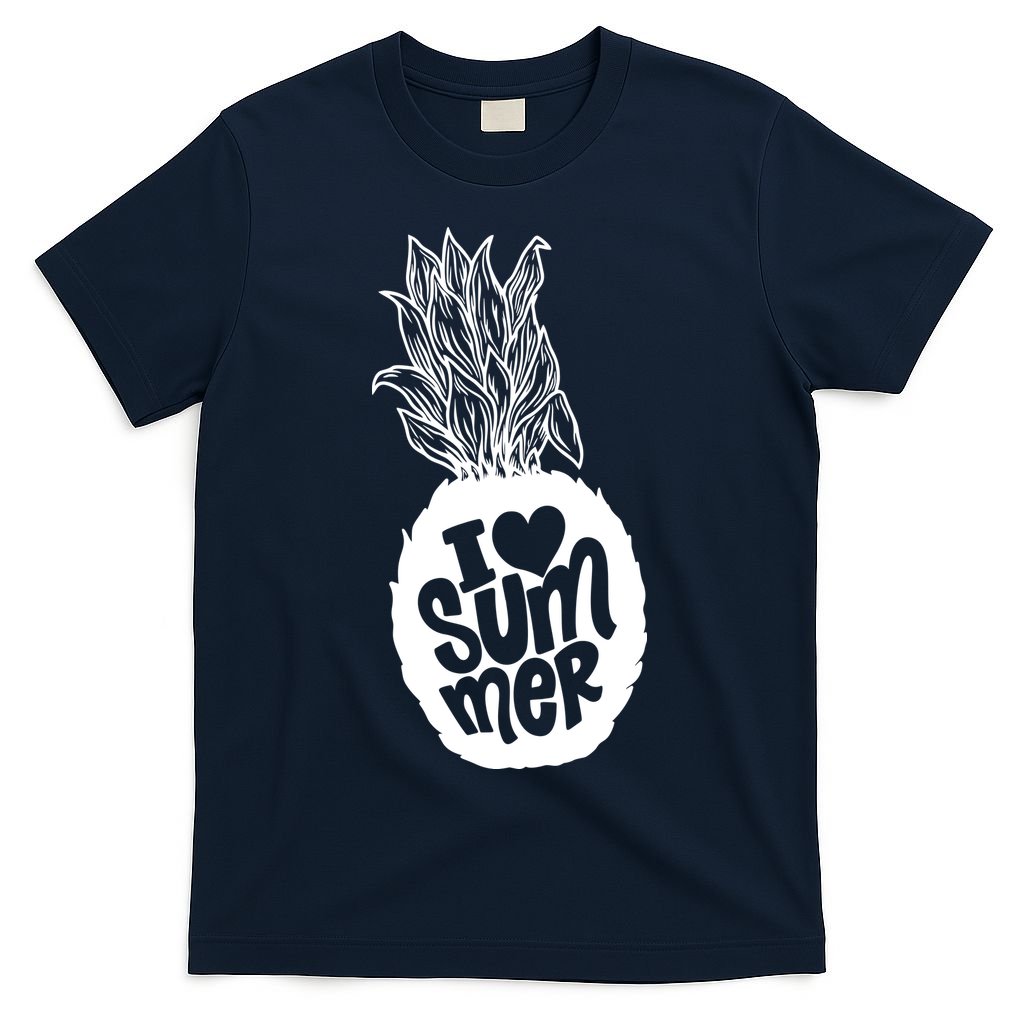 I Heart (Love) Summer Pineapple T-Shirt