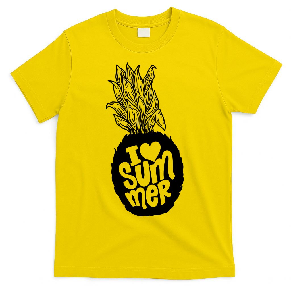 I Heart (Love) Summer Pineapple T-Shirt