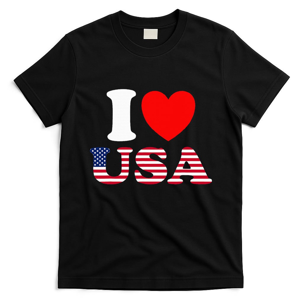 I Heart USA I Love USA Fun United States Of America T-Shirt