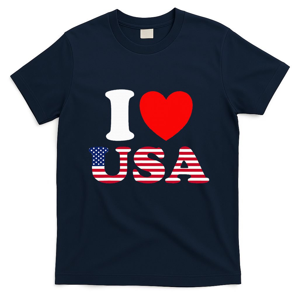 I Heart USA I Love USA Fun United States Of America T-Shirt