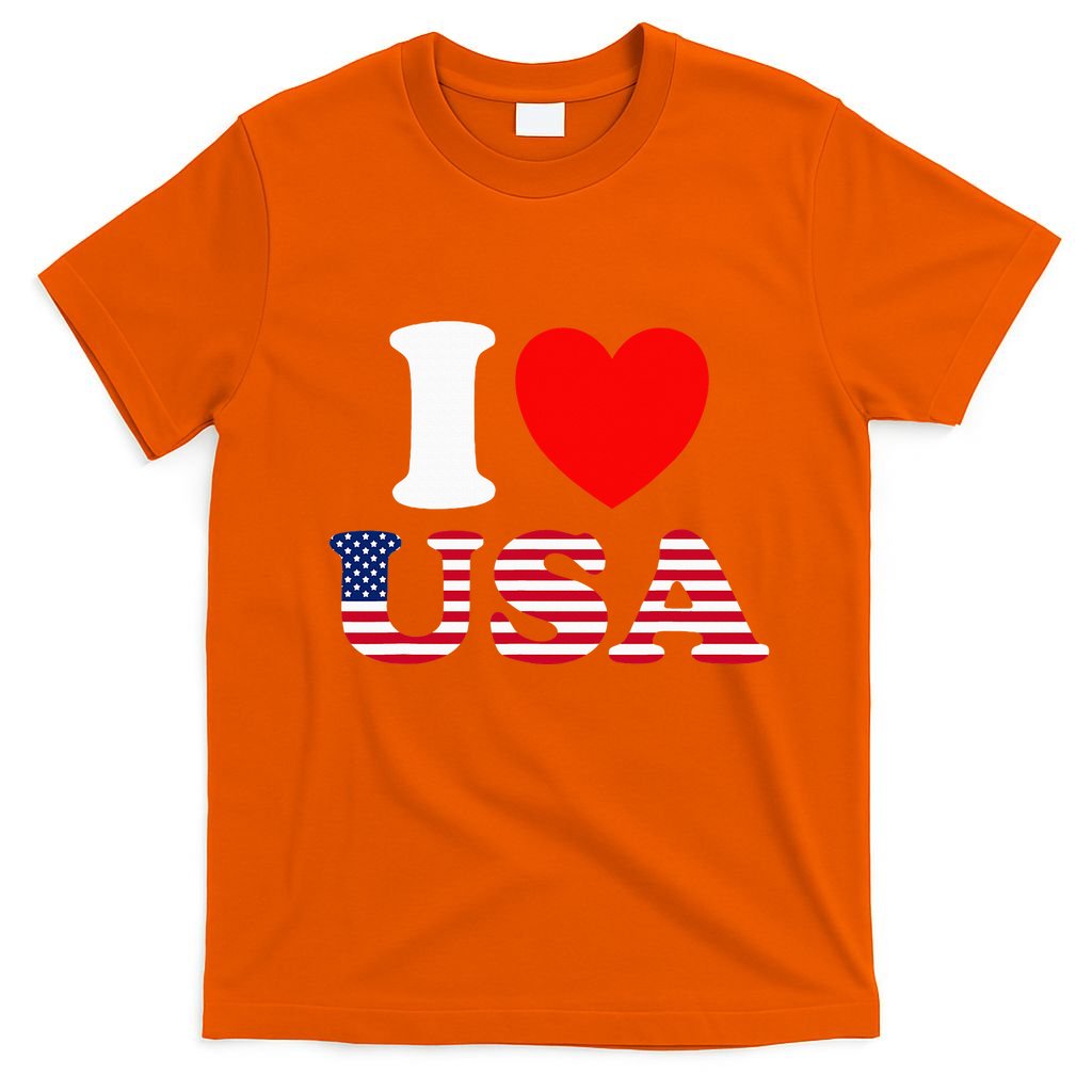 I Heart USA I Love USA Fun United States Of America T-Shirt