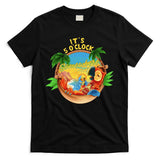 It Is 5 O'clock Somewhere Parrot Drinking Summer Vacation T-Shirt