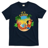 It Is 5 O'clock Somewhere Parrot Drinking Summer Vacation T-Shirt