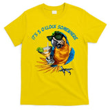 It Is 5 Oclock Somewhere Parrot Drinking Summer Vacation T-Shirt