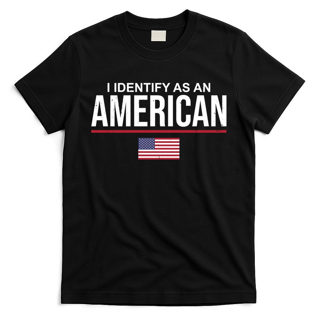 I Identify As An American USA Flag T-Shirt