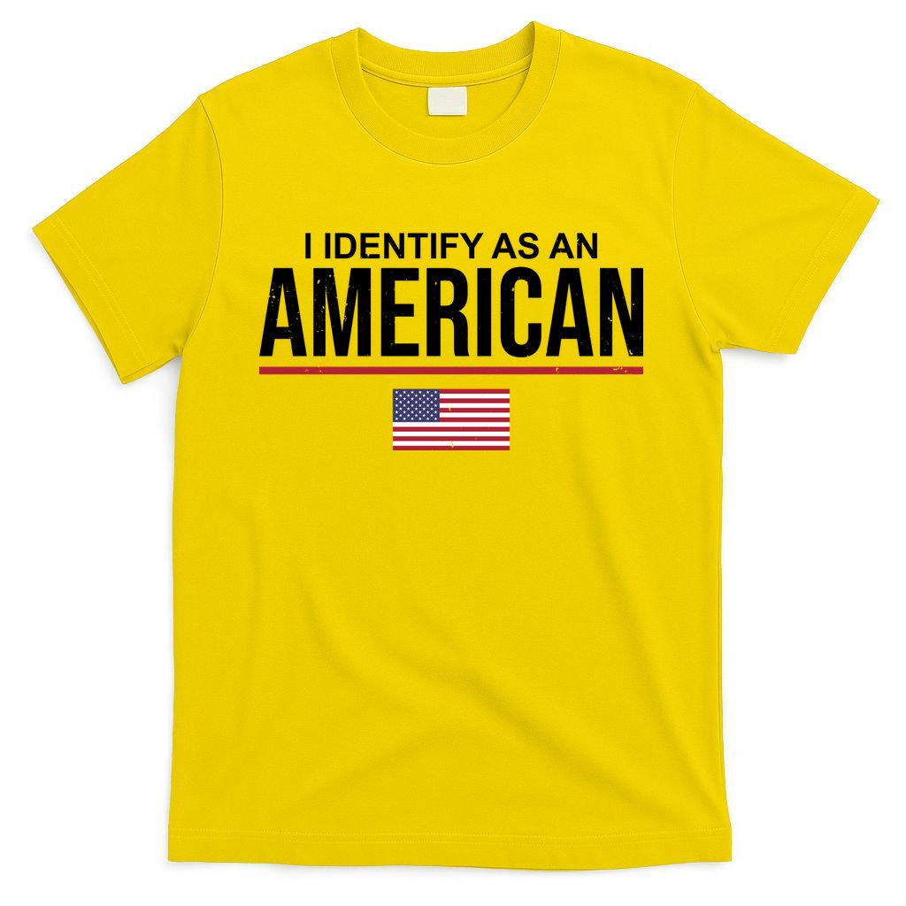 I Identify As An American USA Flag T-Shirt