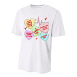 Invisible Illness Valentine Chronic Illness Awareness Pots Performance Sprint T-Shirt
