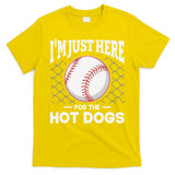 I'm Just Here For The Hot Dogs Summer Baseball Game Hotdog T-Shirt
