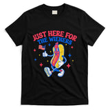 IM Just Here For The Wieners 4th Of July Hot Dog Gift T-Shirt