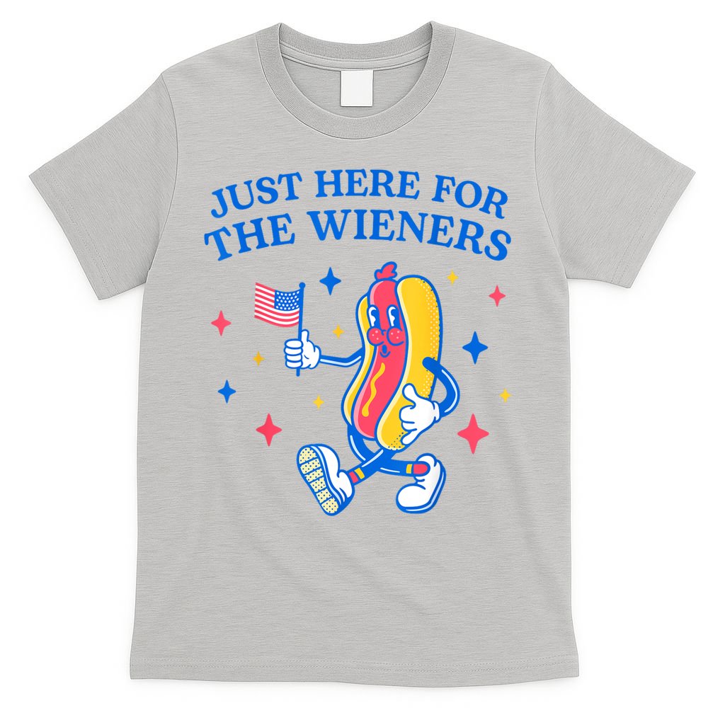 Im Just Here For The Wieners 4th Of July Shirts T-Shirt