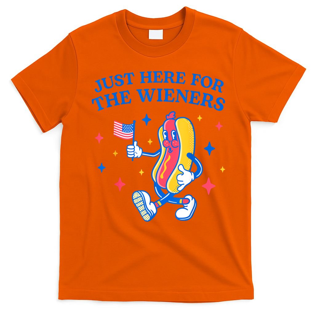 Im Just Here For The Wieners 4th Of July Shirts T-Shirt
