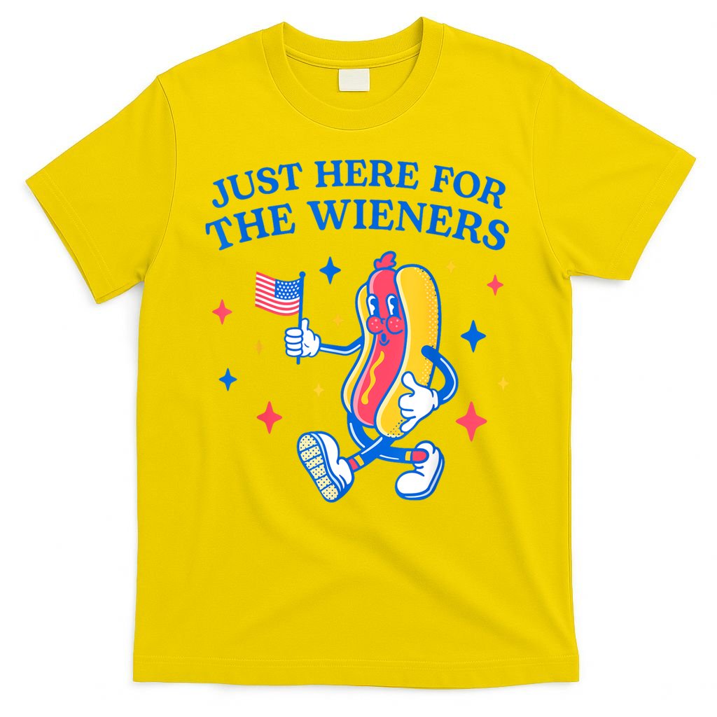 Im Just Here For The Wieners 4th Of July Shirts T-Shirt