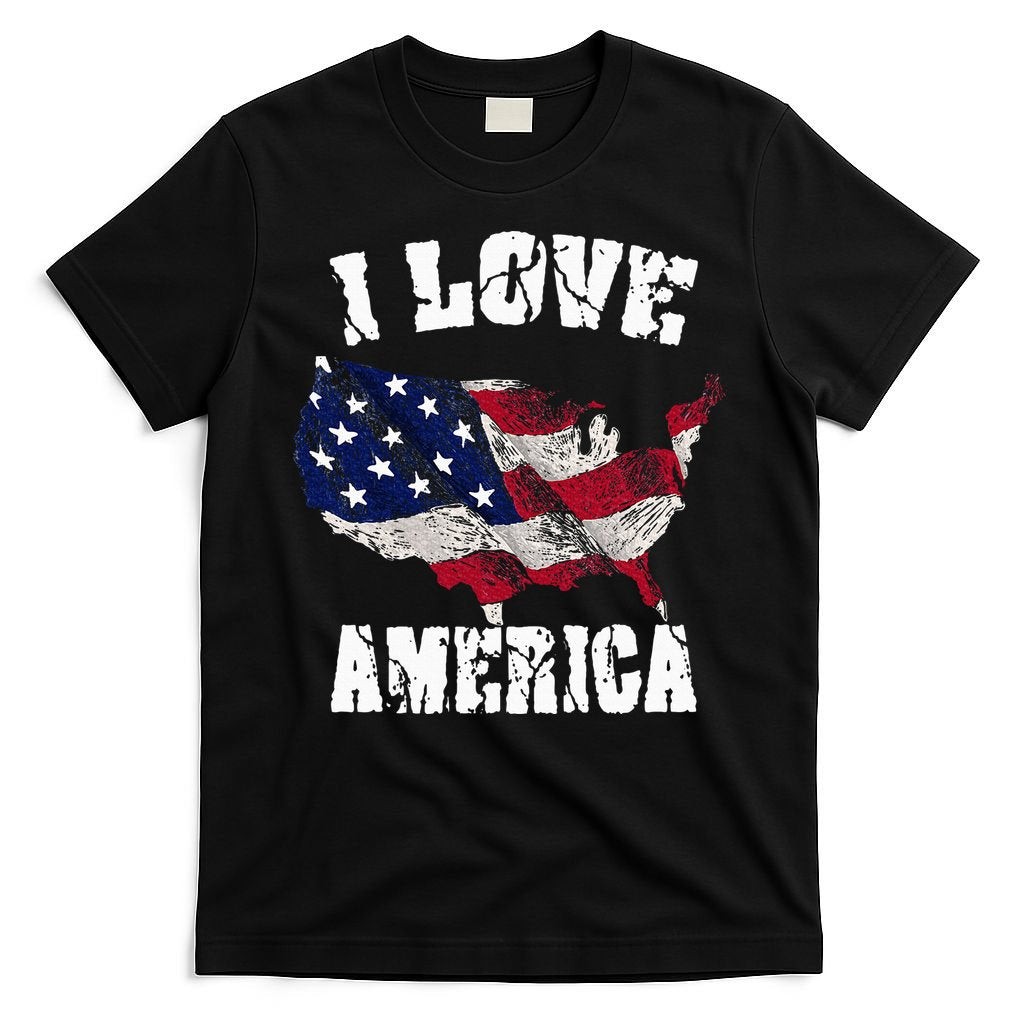 I Love America Usa 4th Of July T-Shirt