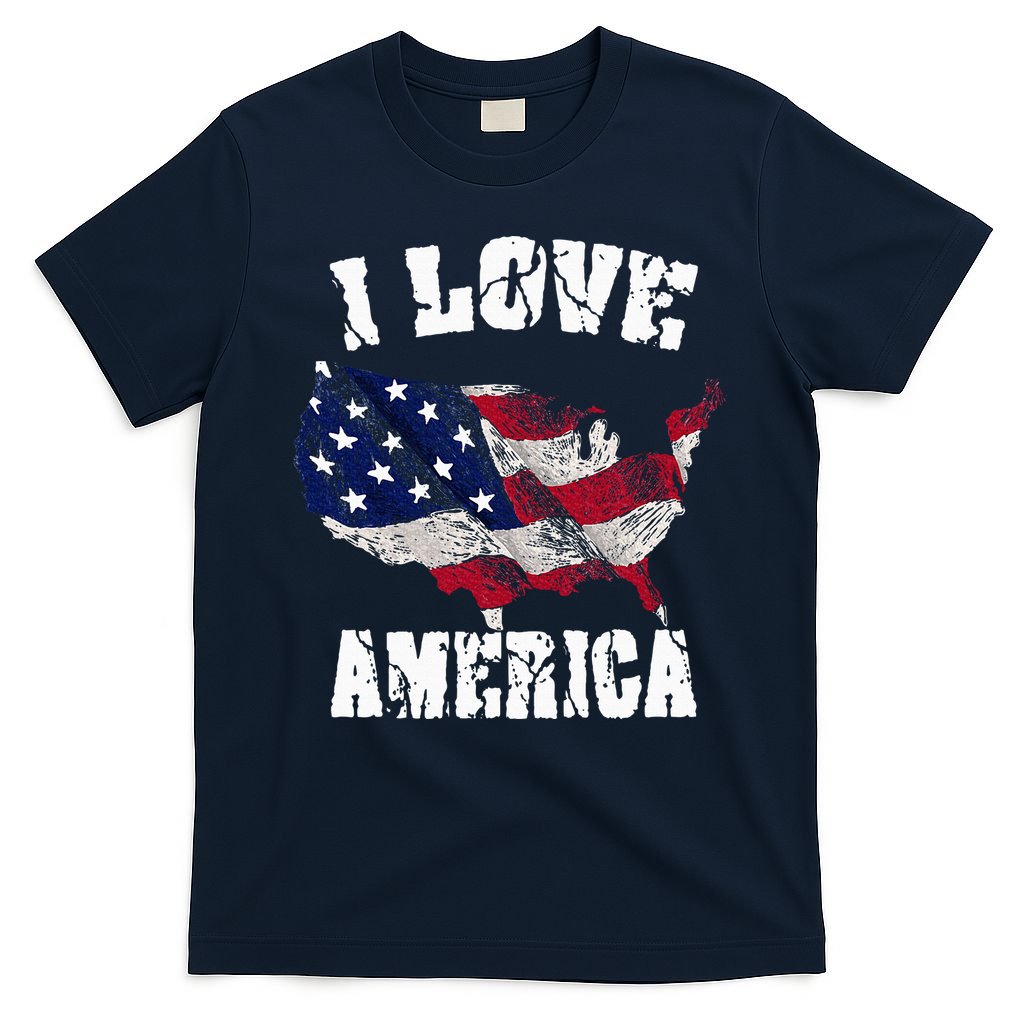 I Love America Usa 4th Of July T-Shirt
