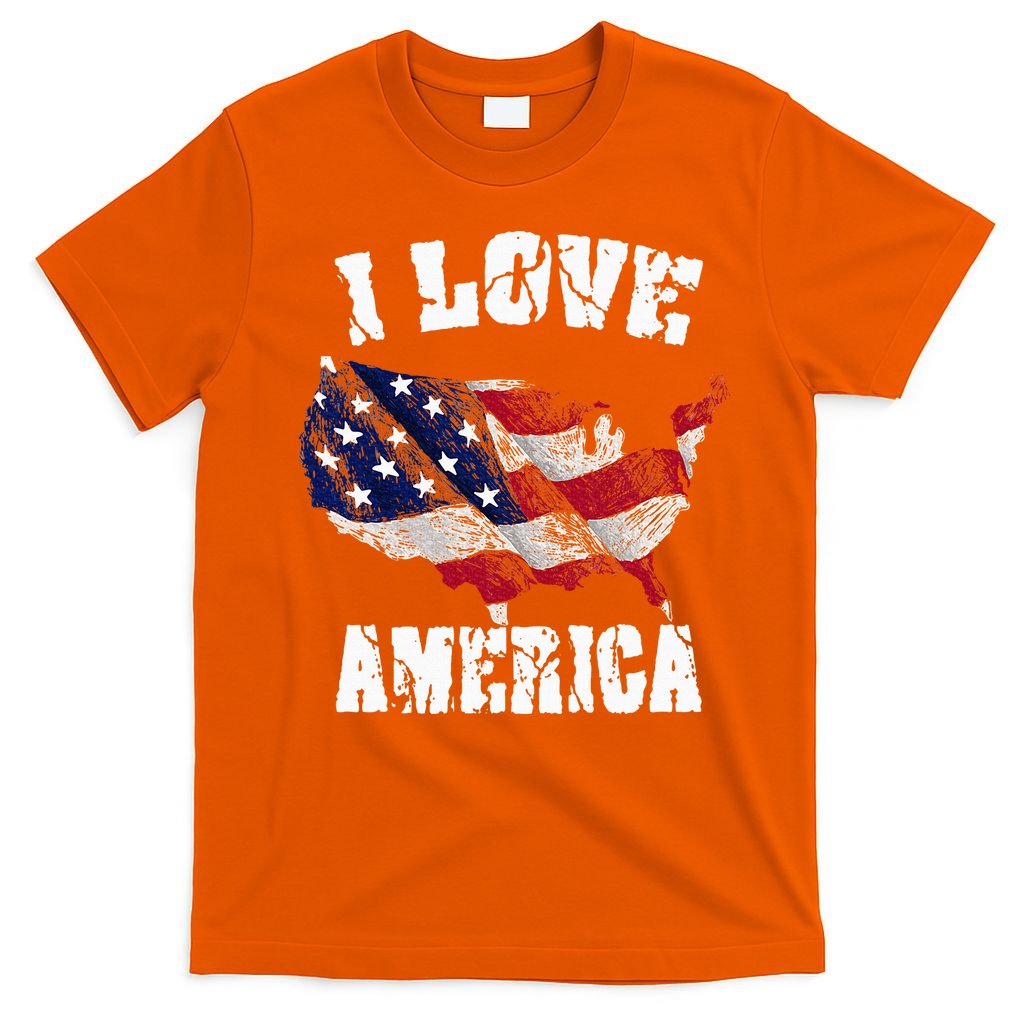 I Love America Usa 4th Of July T-Shirt