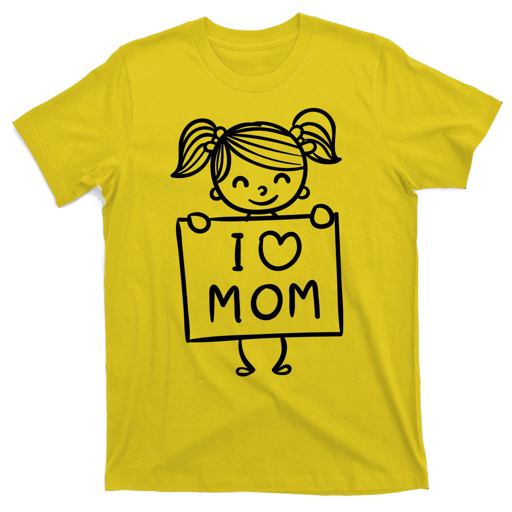 I Love Mom Daughter Gift T-Shirt