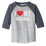 I Love My Husband Couples Matching Happy Valentine Day Toddler Fine Jersey T-Shirt